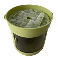 Balde Forma De Gelo Reservatorio Tampa Pegador Dispenser Recipiente Armazenamento Casa Reuniao Lazer Festa Evento - 5