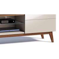 Rack Com Painel Classic Ad 1.8 Freijó Com Off White - Imcal Móveis - 8