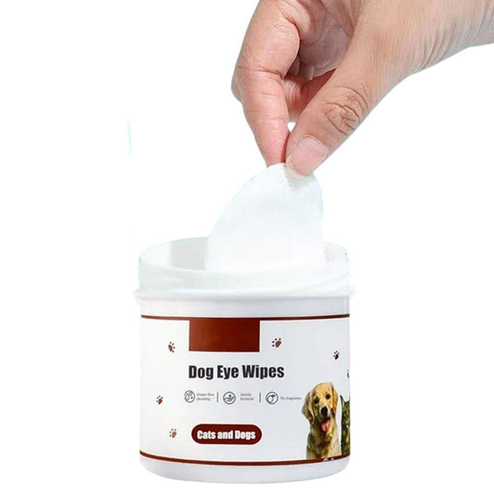 Lenço Umedecido Gato Cao Cachorro Pet Limpeza Olhos Cuidado Seguro Suave Hipoalergenico Animal De Estimaçao - 2