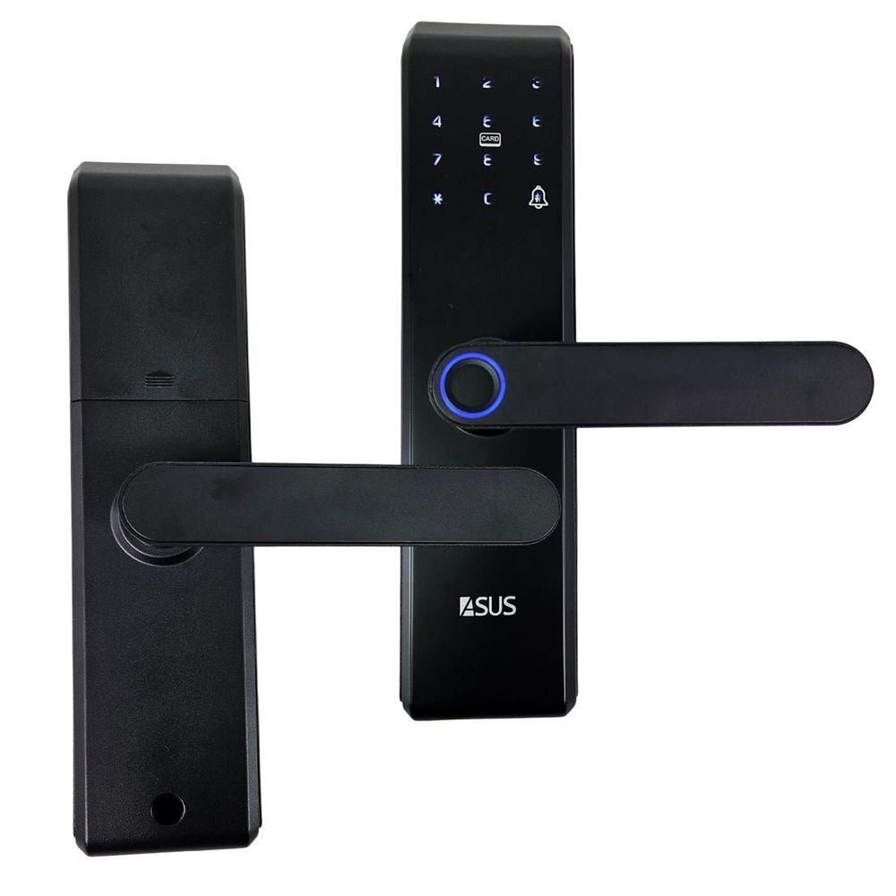 Fechadura Digital Eletronica Biometrica Wifi App Celular Portao Porta Senha Chave Cartao Rt Segurança Residencia Casa - 1