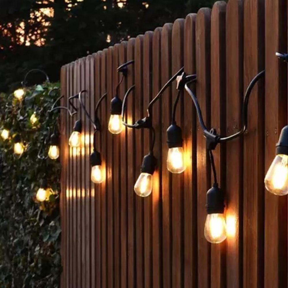 Varal De Luzes 10 Metros Extensivel 10 Bocais Luz Lampada Decoraçao Iluminada Luxo Festa Evento Formatura Casamento - 8