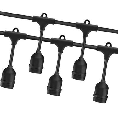 Varal De Luzes 10 Metros Extensivel 10 Bocais Luz Lampada Decoraçao Iluminada Luxo Festa Evento Formatura Casamento