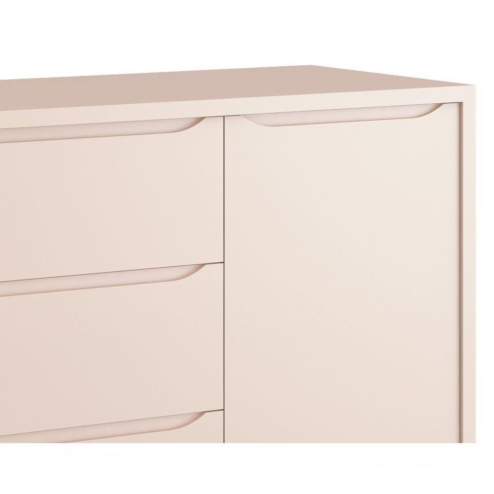 Cômoda Sapateira Théo New Rosa Fosco Com Natural - Reller - 4