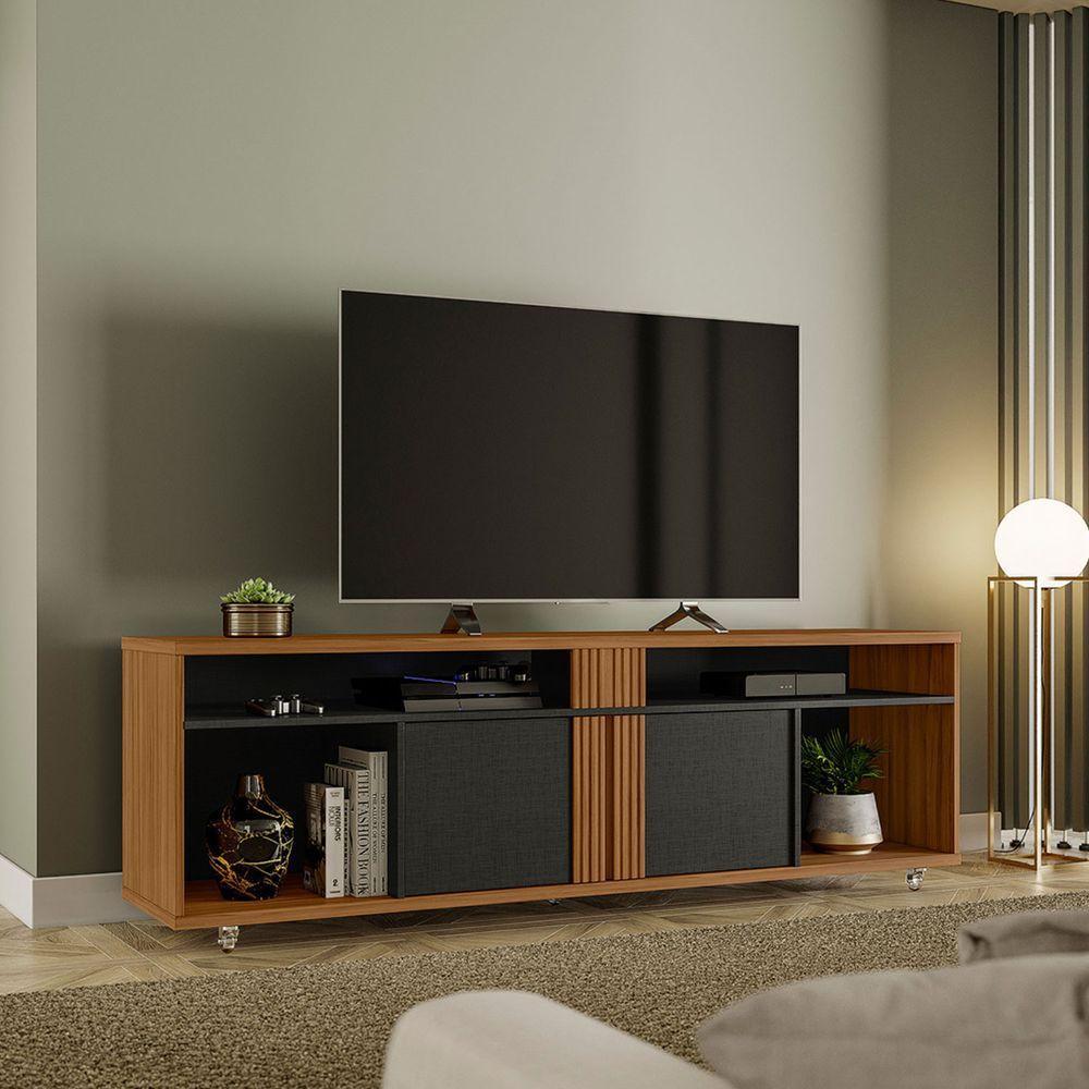 Rack Bancada Nt 1290 Freijó Com Preto - Notável - 2