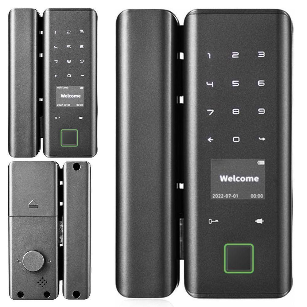 Fechadura Digital Eletronica Porta Inteligente Bluetooth App Celular Biometria Senha Cartao Rf Residencia Casa - 1