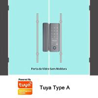 Fechadura Digital Eletronica Porta Inteligente Bluetooth App Celular Biometria Senha Cartao Rf Residencia Casa - 5