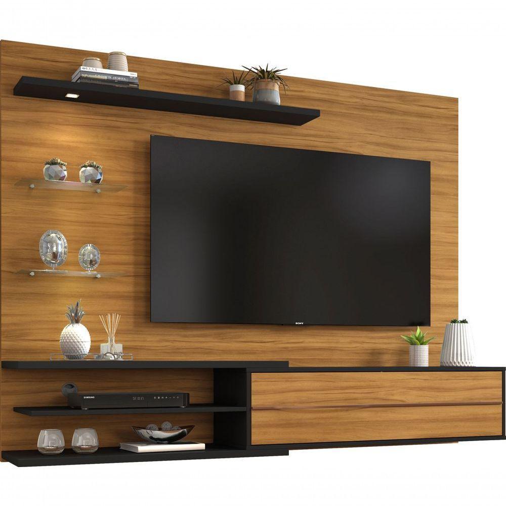 Painel Para Tv Nt 1115 Freijó Com Preto - Notável - 1