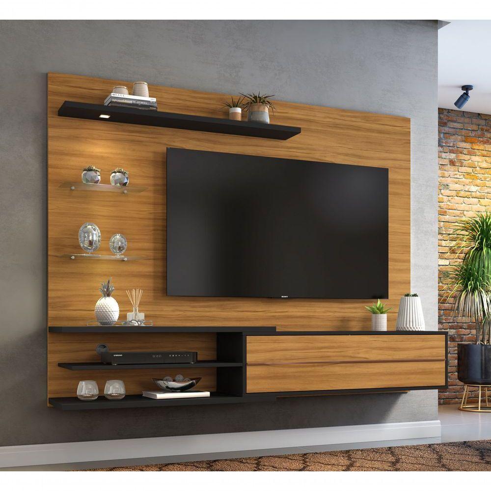 Painel Para Tv Nt 1115 Freijó Com Preto - Notável - 2