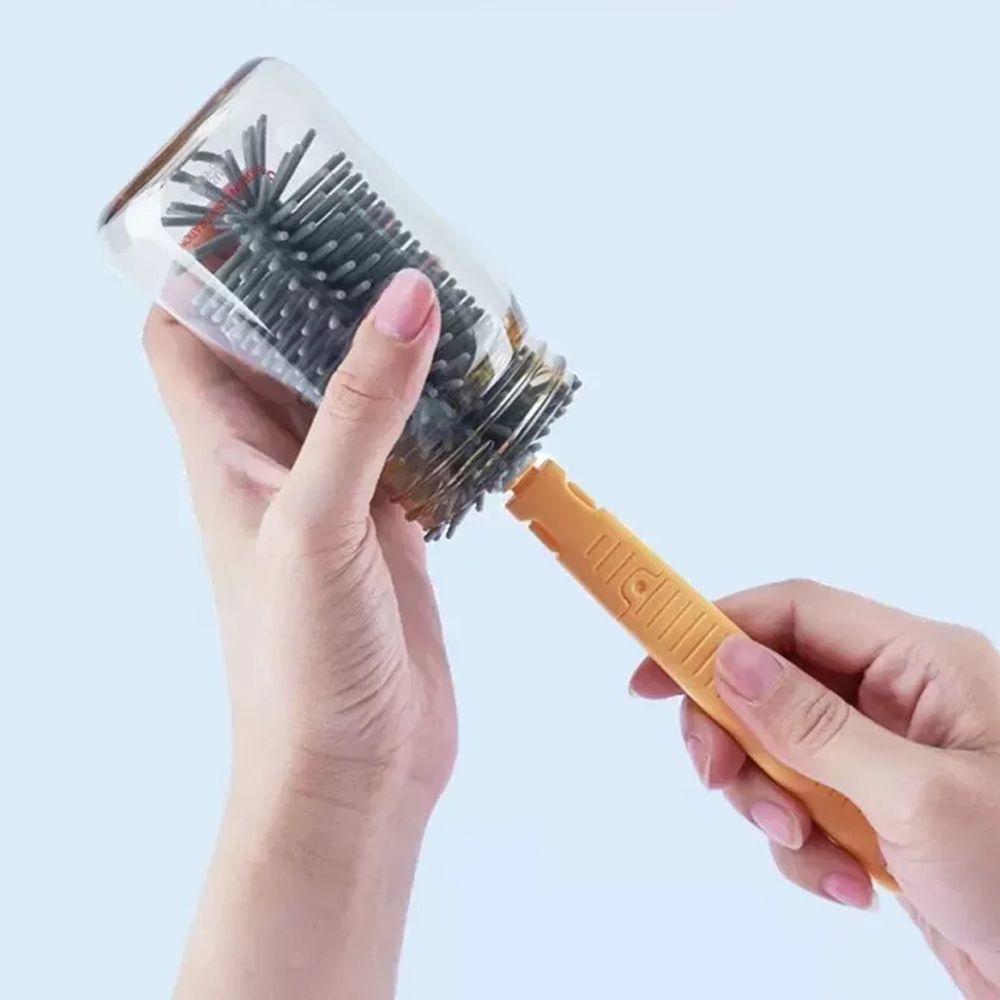 Kit Escova De Limpeza 4 Em 1 Mamadeira Garrafa Copo Bebe Criança Higiene Limpeza Bolsa Passeio Viagem - 3