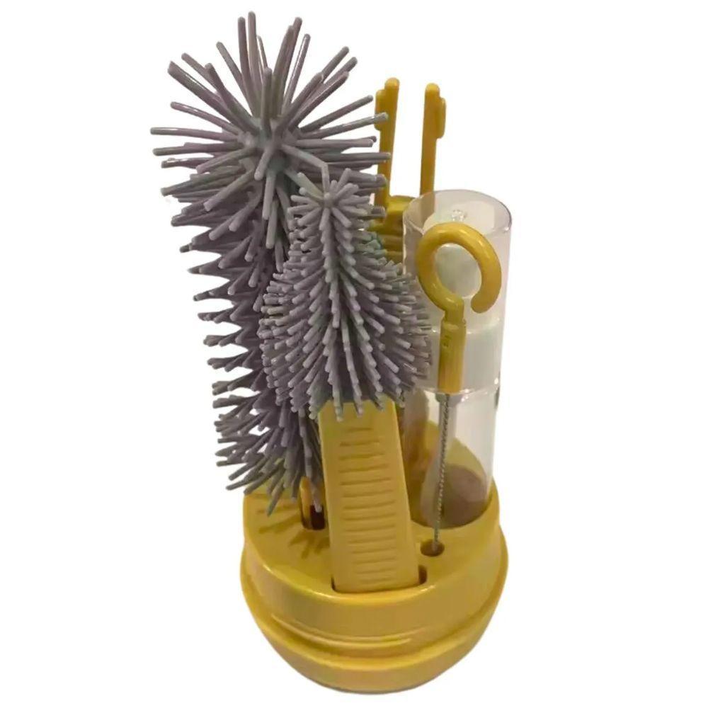 Kit Escova De Limpeza 4 Em 1 Mamadeira Garrafa Copo Bebe Criança Higiene Limpeza Bolsa Passeio Viagem - 8