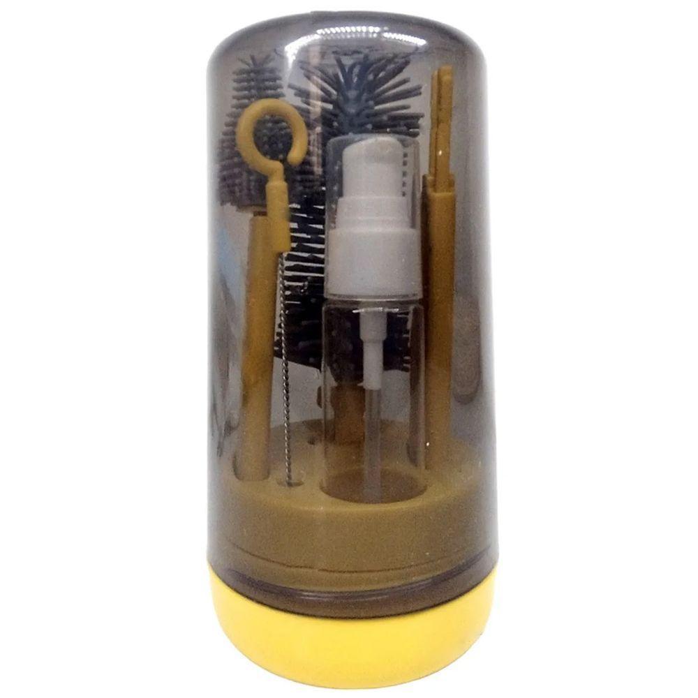 Kit Escova De Limpeza 4 Em 1 Mamadeira Garrafa Copo Bebe Criança Higiene Limpeza Bolsa Passeio Viagem - 10