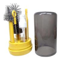 Kit Escova De Limpeza 4 Em 1 Mamadeira Garrafa Copo Bebe Criança Higiene Limpeza Bolsa Passeio Viagem - 9