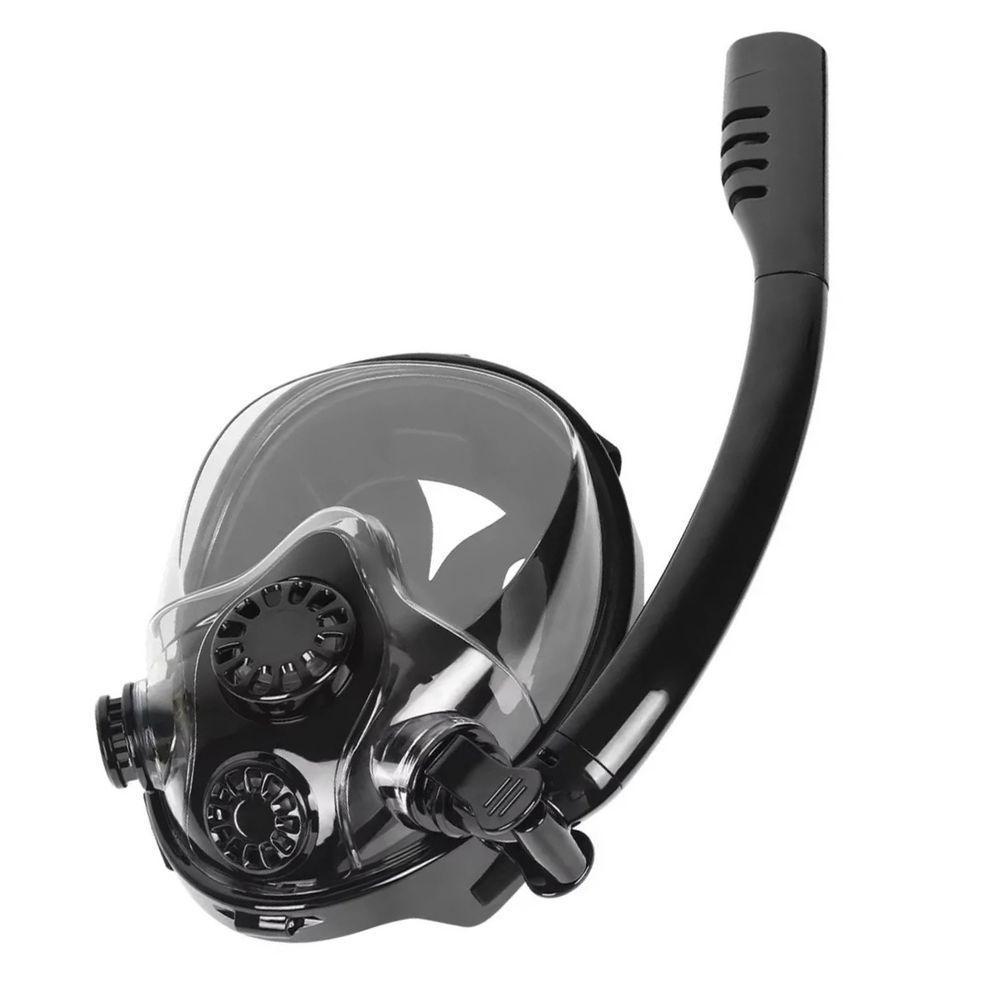 Mascara De Mergulho Cilindro Oxigenio Ar Manometro Oculos Snorkel Nataçao Suporte Camera Anti Embaçamento - 8