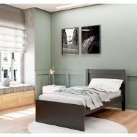 Cama Solteiro Prisma Preto - Jea Móveis - 2