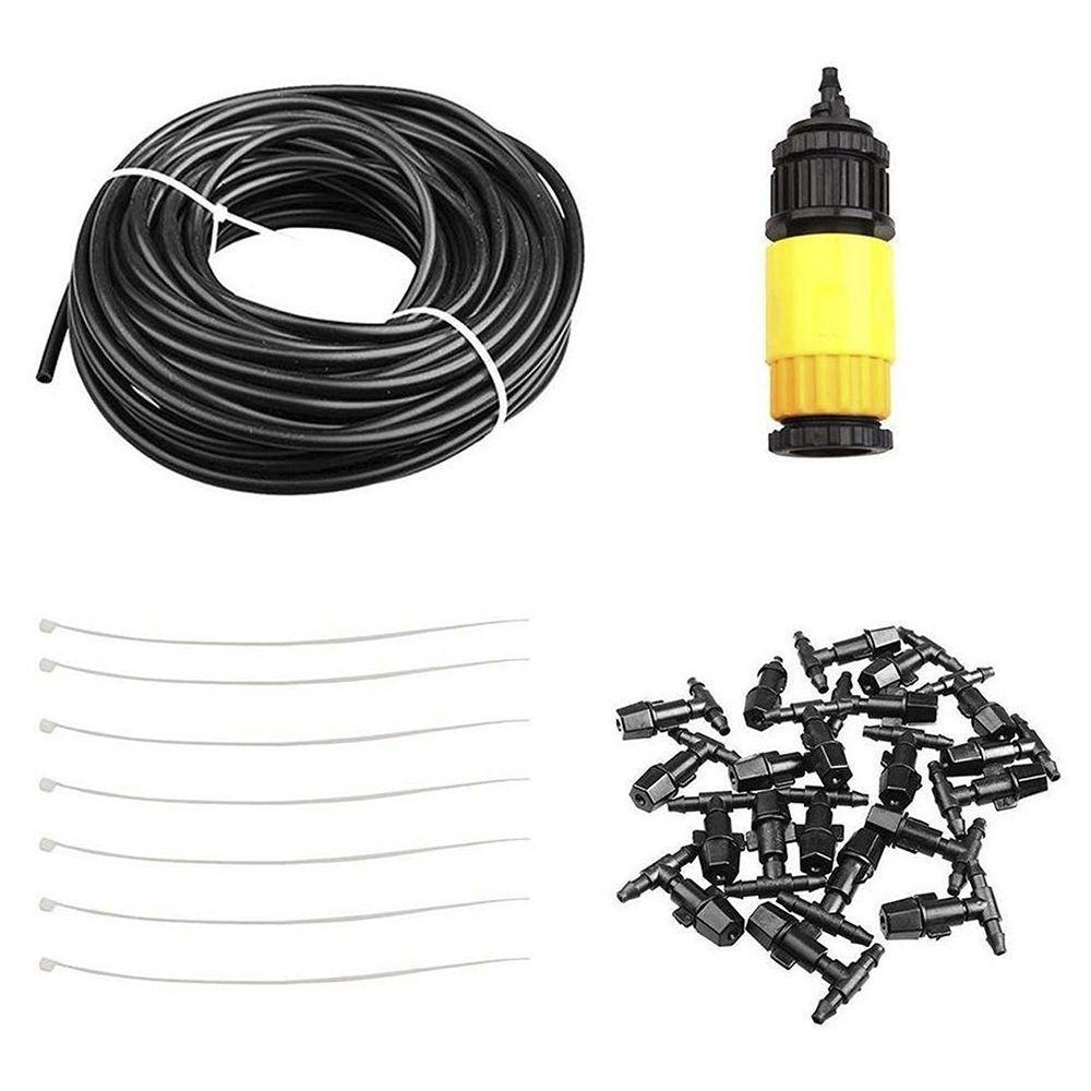 Mangueira Nevoa Climatizadora Kit 5 Uni Sistema Irrigacao 10 Metros Jardim Grama Quintal - 4