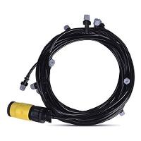 Mangueira Nevoa Climatizadora Kit 5 Uni Sistema Irrigacao 10 Metros Jardim Grama Quintal - 3