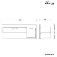 Camarim Blush Branco Fosco Liso - Albatroz Móveis - 4