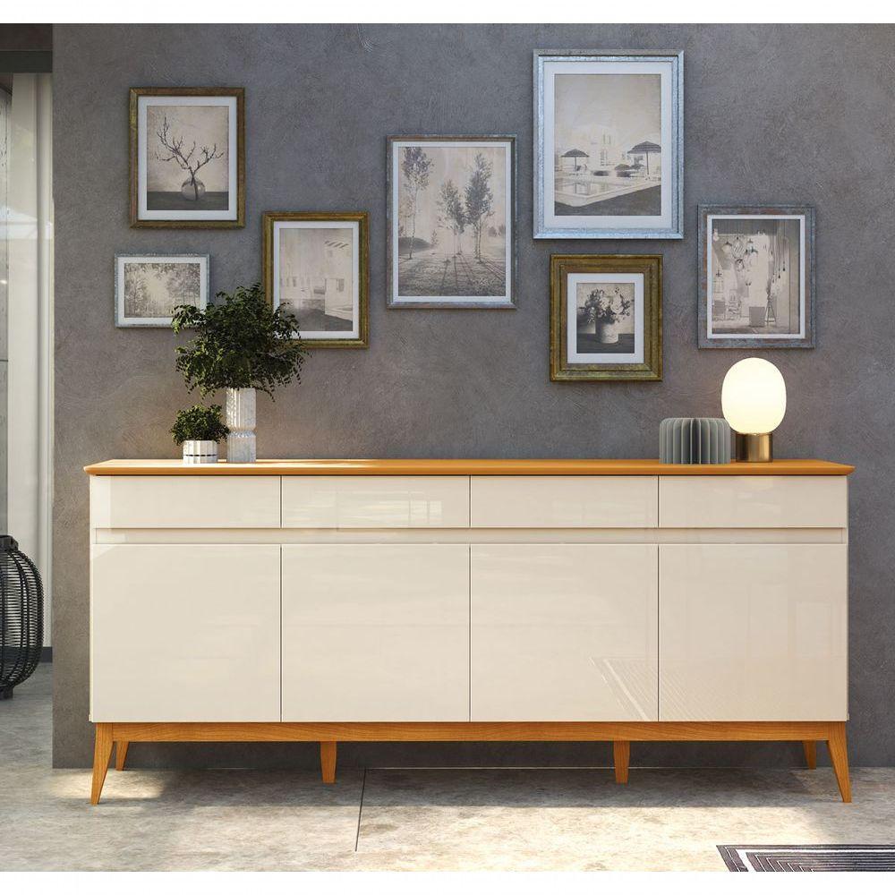 Buffet Aparador Magnum Off White Com Cedro - Edn Móveis - 2
