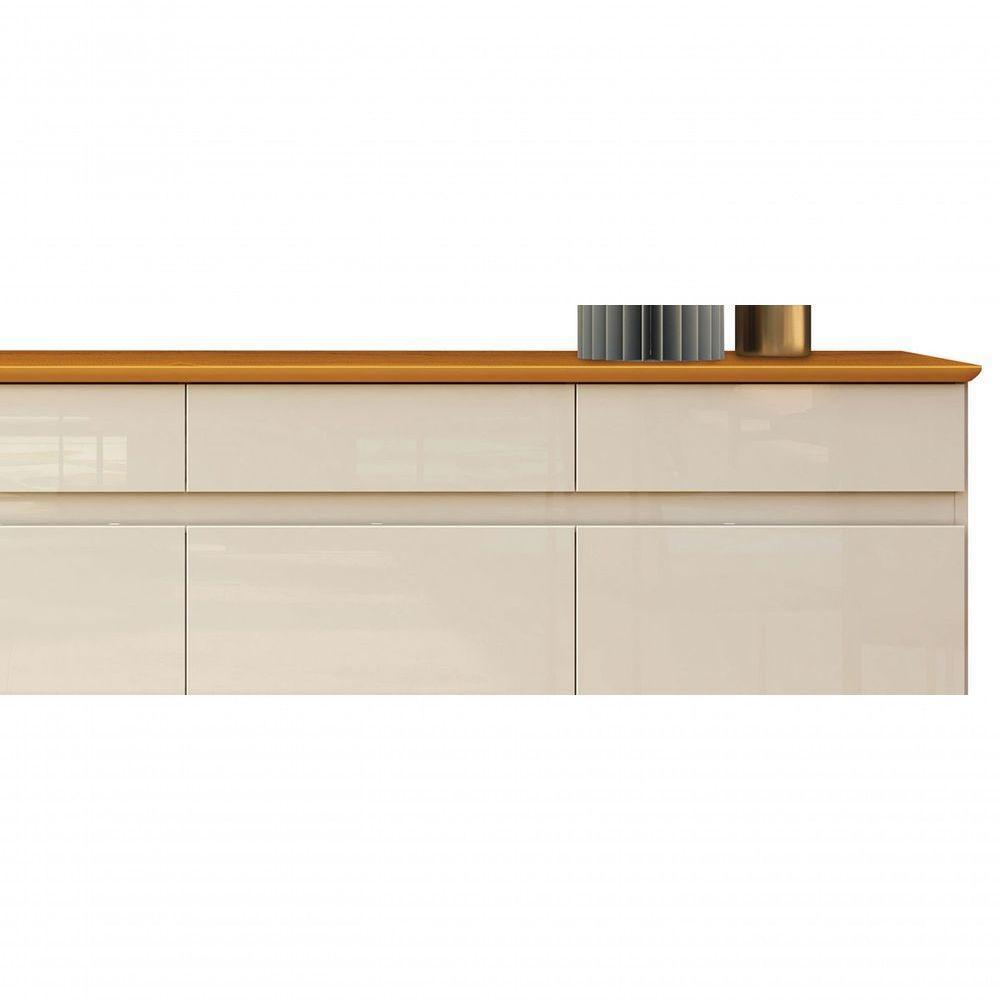 Buffet Aparador Magnum Off White Com Cedro - Edn Móveis - 4