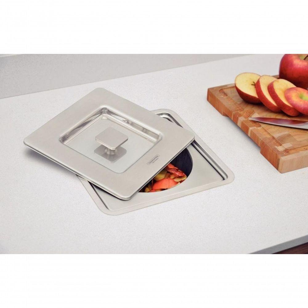 Kit De Instalação Flush Para Lixeira De Embutir Tramontina Clean Square 5 L - 2