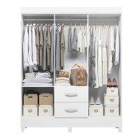 Guarda Roupa Mobi 6 Portas Biflex Branco Fosco Liso-rosa Matte - Albatroz Móveis - 5
