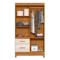 Guarda-roupa Madri Pequeno Quarto 4 Portas 2 Gavetas Freijo Com Off White - 3