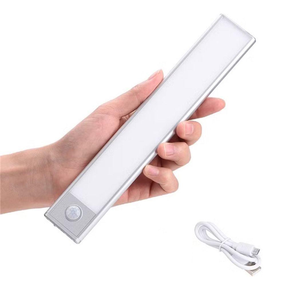 Luminaria Led 3 Tons Sensor Presença Movimento 3 Modos Usb Bateria Recarregavel Quarto Sala Cozinha Armario Iluminaçao - 4
