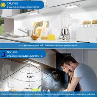 Luminaria Led 3 Tons Sensor Presença Movimento 3 Modos Usb Bateria Recarregavel Quarto Sala Cozinha Armario Iluminaçao - 10