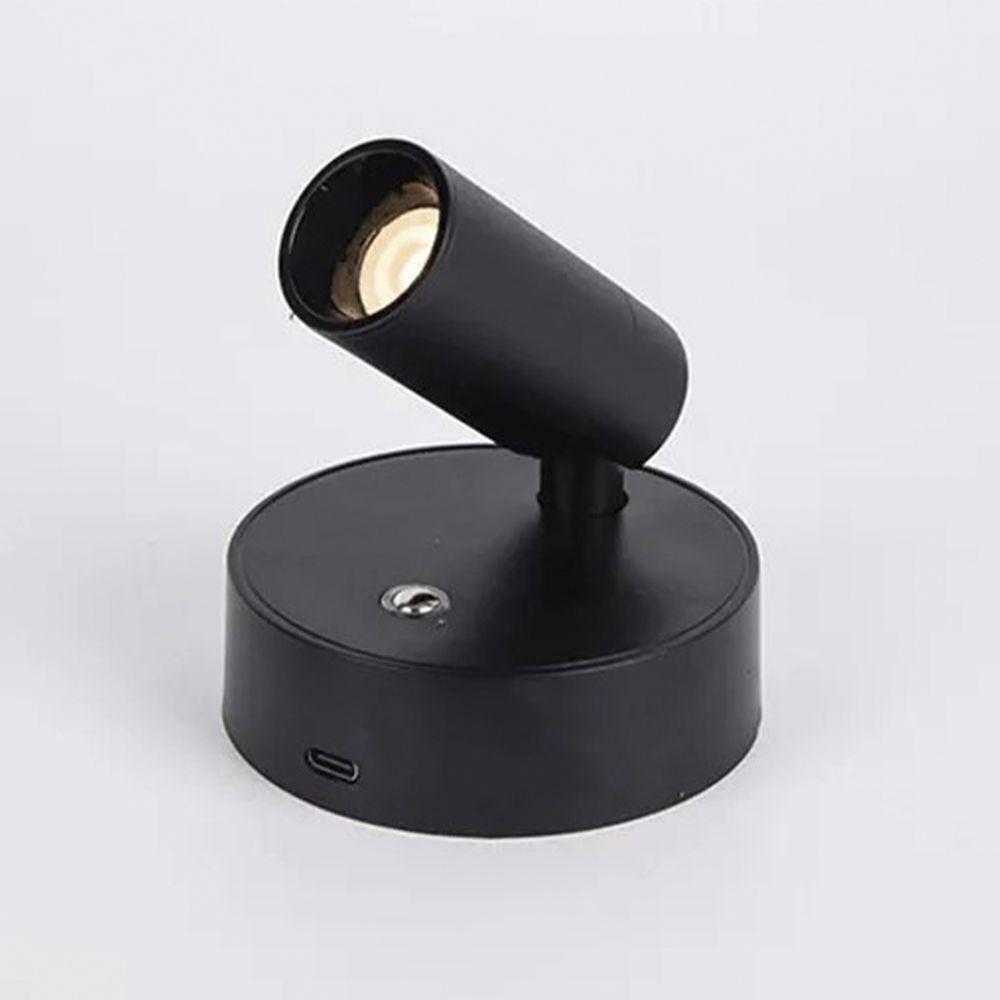 Lumianria Arandela Mesa Parede Touch 3 Tons Ajsutaveis Iluminaçao Decoraçao Recarregavel Portatil Sala Casa Quarto - 6