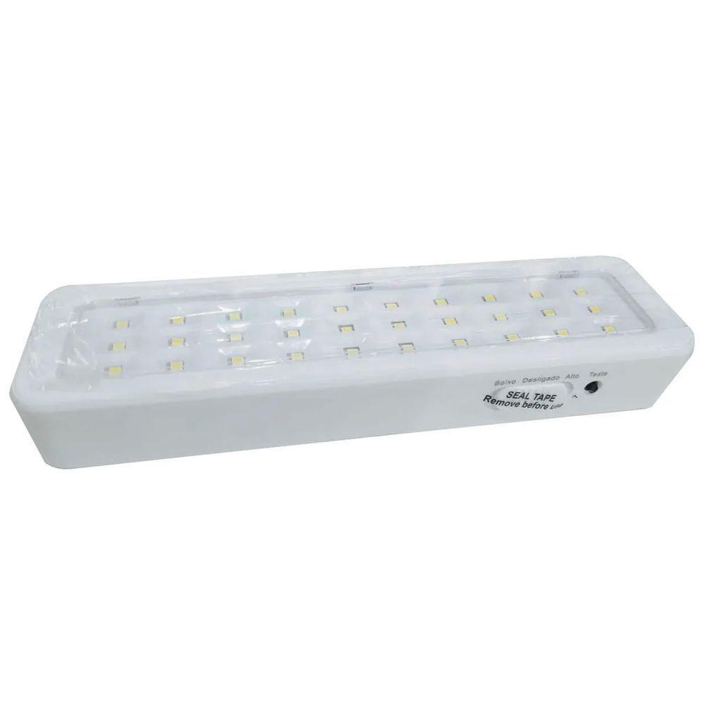 Luminaria De Emergencia Com 30 Leds Lampada Bateria - 1