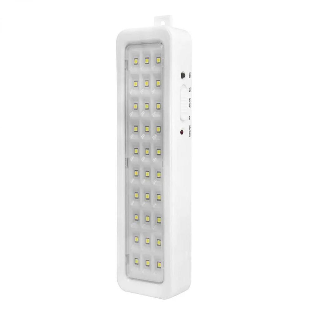 Luminaria De Emergencia Com 30 Leds Lampada Bateria - 4
