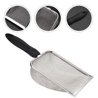 Pa Higienica Cata Coco Fezes Gato Cachorro Cao Pet Animais Aço Inox Limpeza Caixa Areia Bichinhos Estimaçao - 10