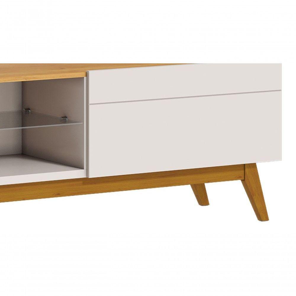 Rack Classic 2g 2.2 Off White Com Nature - Imcal Móveis - 4