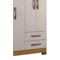 Guarda-roupa 4 Portas Nt 5005 Freijó Com Off White - Notável