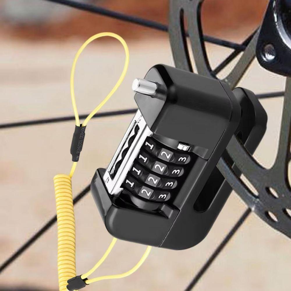 Trava De Disco Freio Com Senha Antifurto Moto Motocicleta Bike Bicicleta Segurança Proteçao Cadeado Resistente - 2