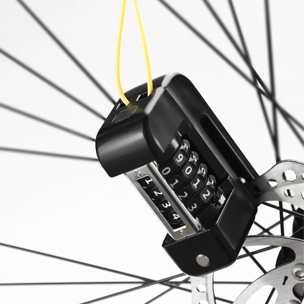 Trava De Disco Freio Com Senha Antifurto Moto Motocicleta Bike Bicicleta Segurança Proteçao Cadeado Resistente - 8