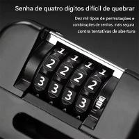 Trava De Disco Freio Com Senha Antifurto Moto Motocicleta Bike Bicicleta Segurança Proteçao Cadeado Resistente - 9