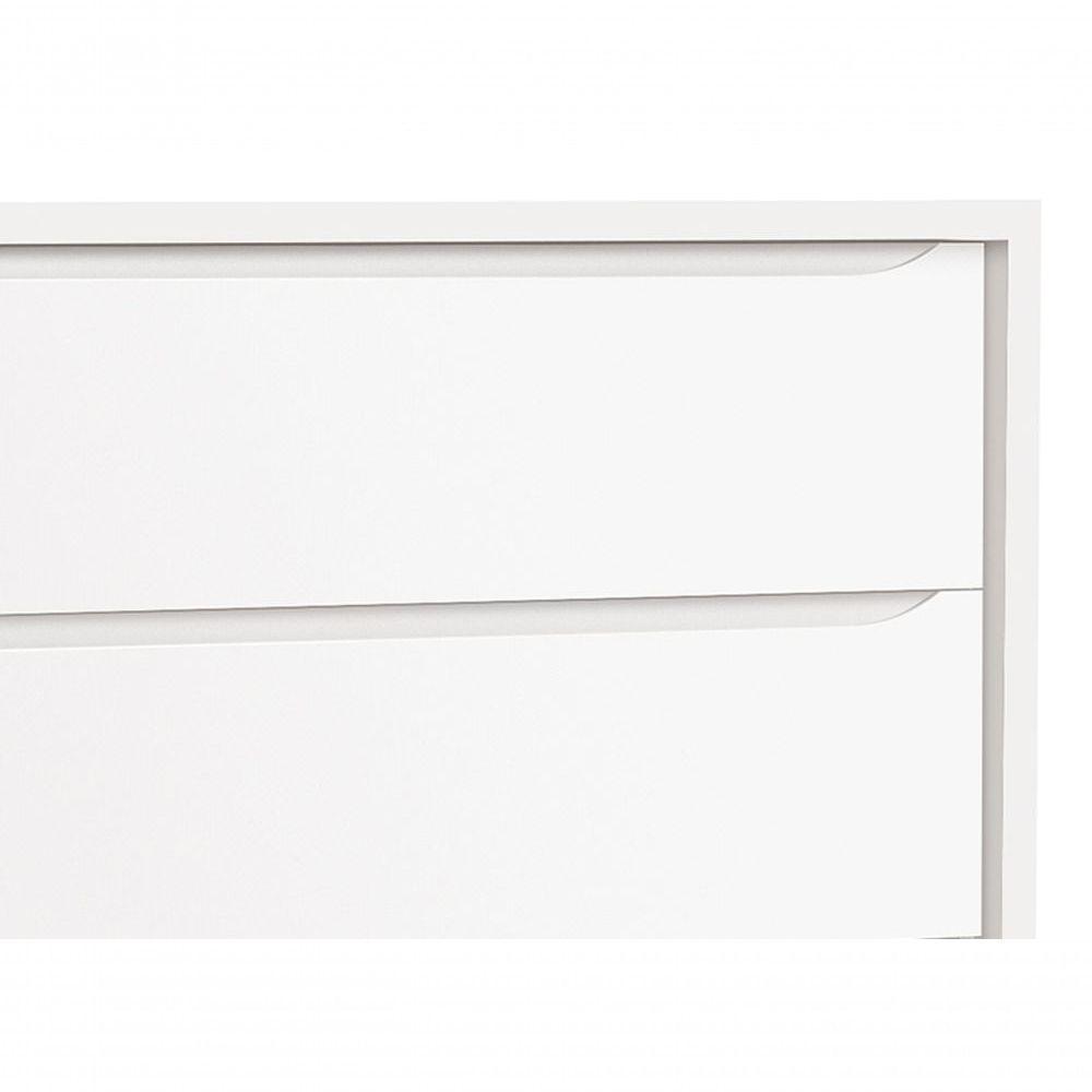 Cômoda Gaveteiro Classic New Branco Fosco Com Natural - Reller - 4
