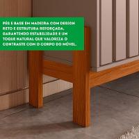 Bancada Rack New Aurora Sala Para Tv De 75 Polegadas Grigio Fosco Com Cinamomo Mel