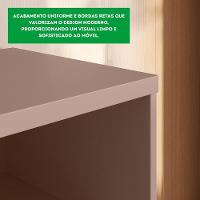 Bancada Rack New Aurora Sala Para Tv De 75 Polegadas Grigio Fosco Com Cinamomo Mel - 5