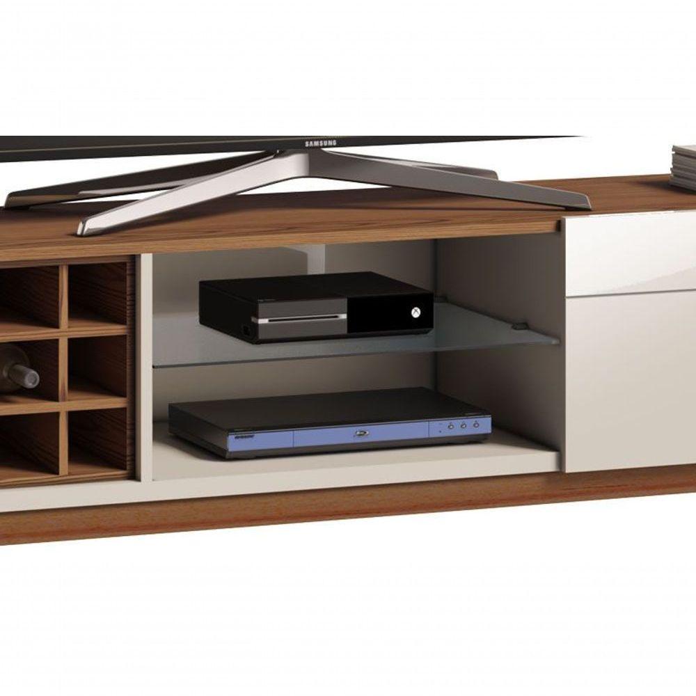 Rack Classic Ad 1.8 Off White Com Freijó - Imcal Móveis - 4