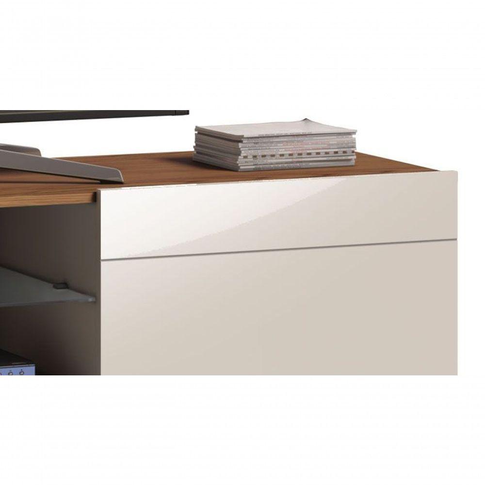 Rack Classic Ad 1.8 Off White Com Freijó - Imcal Móveis - 5