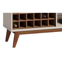 Rack Classic Ad 1.8 Off White Com Freijó - Imcal Móveis - 3