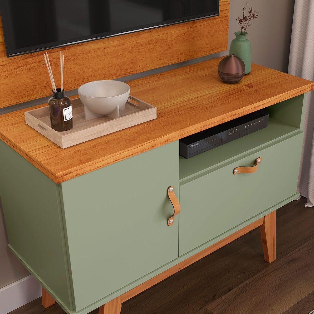 Rack Sirius 0.9 2 Portas Portas Para Tv Até 32 Polegadas Alecrim Com Cinamomo - 3