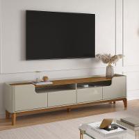 Rack Estante Flip 1.6 4 Portas Para Tvs Até 60 Polegadas Off White Com Camaru - 2