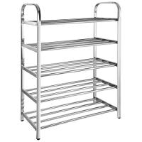 Sapateira Prateleira Inox 5 Andares Tenis Sapato Sandalia Calçado Rack Organizaçao Casa Entrada Multiuso - 8