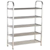 Sapateira Prateleira Inox 5 Andares Tenis Sapato Sandalia Calçado Rack Organizaçao Casa Entrada Multiuso - 10