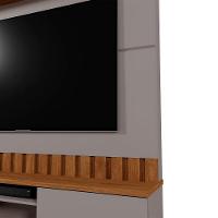 Home Rack Painel Sala Para Tv De 70 Polegadas Florianopolis Grigio Com Amendoa - 5