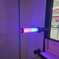 Bastao Sinalizador Viario Apito Lanterna Recarregavel Duas Cores Segurança Transito Sinalizaçao Manobrista Frentista - 3