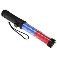 Bastao Sinalizador Viario Apito Lanterna Recarregavel Duas Cores Segurança Transito Sinalizaçao Manobrista Frentista - 9